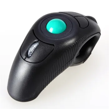 Nuevo Ratón Nuevo Diseño Caliente de la Venta de 2.4 GHz wireless USB de la computadora de mano del ratón dedo óptica de la pista de la bola