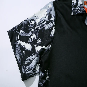 Los Hombres HipHop Roma Aceites De Impresión Playa De Hawai Camisetas De Streetwear 2020 De Verano De Manga Corta Blusa De Harajuku Unisex Oversize Camisetas Tops
