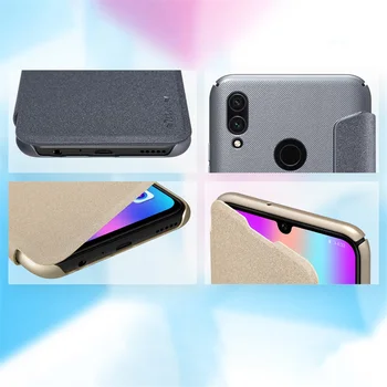 Para Huawei P Inteligentes 2019 Caso NILLKIN Sparkle Auténtica clave Baja Exquisita Flip Cubierta de Cuero para Huawei P Inteligentes 2019 Bolsas de Teléfono