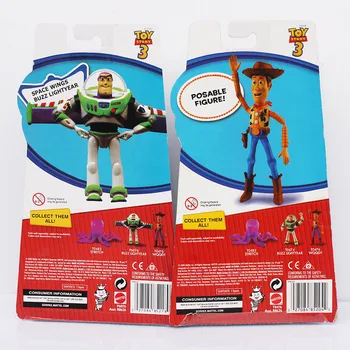 18cm de la Historia del Juguete Figura de Acción de Woody, Buzz Lightyear Robot Vaquero Divertidos Juguetes de modelos