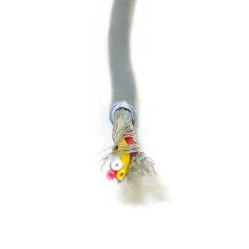 UL2547 multi-núcleo de un cable blindado de 3 núcleo 28AWG electrónica de alambre gris/negro de la señal de audio electrónicos cable de conexión de 5m 10m