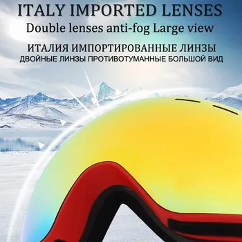 PHMAX de Invierno Gafas de Esquí Con Amarillo Lente Anti-Niebla Snowboard Gafas Gafas De Esquí de las Mujeres de los Hombres de Nieve Máscara de Esquí Gafas Gafas
