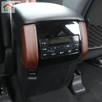 Para Toyota Land Cruiser Prado LC150 FJ150 2010~2018 2019 de Aire Trasero Condición de Salida de Marco de Madera de Durazno de Moldeo Accesorios