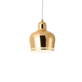 Dinamarca Nordic Artek finlandés Alvar Aalto Almirantazgo Campana Colgante Luces del Dormitorio de Metal Brillo LED de la Lámpara del Comedor de la Barra De Accesorios