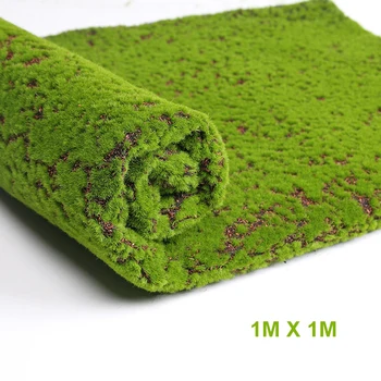 Musgo Artificial, Falso Decorativos Moss Hierba Para La Navidad De La Tienda Del Hogar Decoración Verde