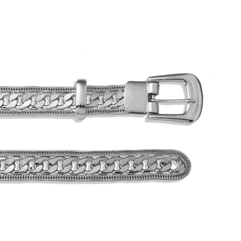 Cadena de plata de la correa de la mujer de la cintura de metal de oro ketting riem Z Una marca de lujo cinturones para mujer 2020 punk jeans clave de la cadena de la correa de cintos