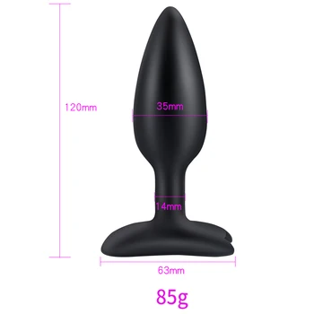 Electro Shock Estimulador De Silicona Plug Anal Choque Eléctrico Vagina Ano Tapón Tapón Sexo Adulto Productos Para Parejas