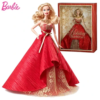 Original de la Articulación de las Muñecas Barbie Limitada de Coleccionista de Vacaciones con Vestido Rojo Muñecas Barbie Juguetes para Niñas Juguetes para Niños, Juguetes de regalo