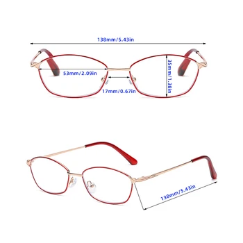 Nuevo de la Moda de Gafas de Lectura de las Mujeres UV400 Anti Luz Azul Gafas de Mujer de Lujo Marco de Aleación de oculos gafas okulary luneta Con Mox