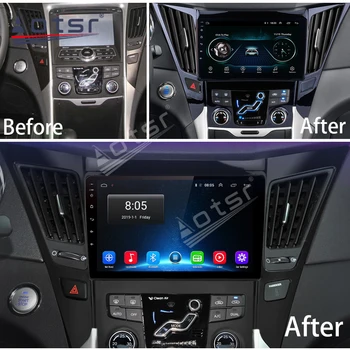 Android 10.0 GPS de Navegación Reproductor de Radio para Hyundai Sonata 2011-2013 Reproductor de Vídeo Estéreo Headuint mapa libre, Construido en el Carplay dsp