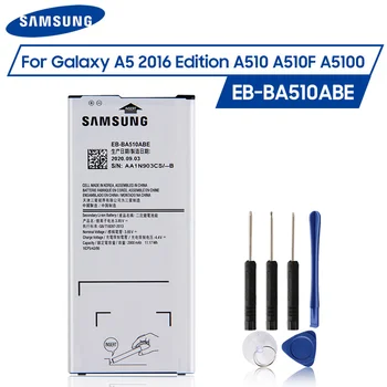 Original de Samsung Batería EB-BA510ABE EB-BA510ABA Para Samsung Galaxy A5 2016 Edición A510F A5100 de Reemplazo de la Batería de 2900mAh