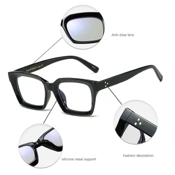 HBK Cuadrado de la Moda de Gafas de Marco Mujeres Óptica Clara Gafas de Diseño de la Marca de la Llanura de Gafas de Oculos De Grau Femininos