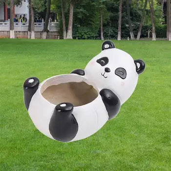 OYARD en Forma de Animales de dibujos animados de la Maceta Lindo Panda Jarrón Bote casero de la Decoración para las Plantas Suculentas