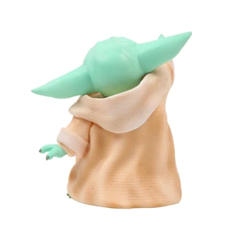 8cm de Star Wars Anime Bebé Yoda de la Figura de Acción de Juguete de La Fuerza Despierta PVC Modelo de Juguetes para niños Regalo de Cumpleaños