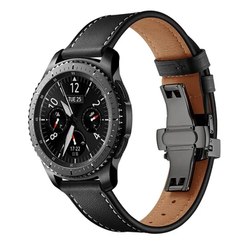 Italia Correa de Cuero Para Samsung Galaxy 46mm Reloj de la Banda de Engranaje S3 Frontera 22mm Correa de reloj Pulsera de Huawei Reloj Gt 2 Correa de 46 Mm 22