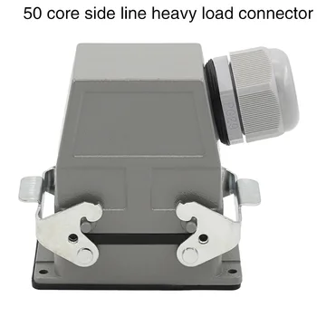 50 de núcleo rectangular de servicio pesado conector HDC-HDD-050 bujía fría industrial de la prenda impermeable del enchufe 10A