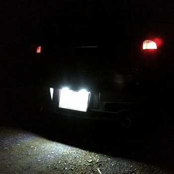 LED de 12V del Coche de la Placa de la Licencia de Luz Para BMW Mini Cooper S R50 R52 Convertible R53 Auto Advertencia de Placa, el Número de Lámparas