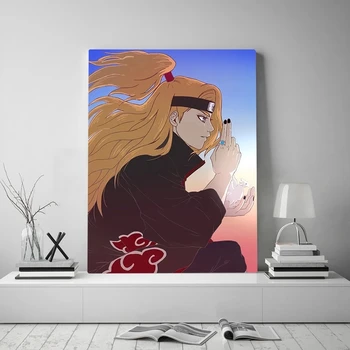 Lienzo de Anime Deidara Akatsuki de Naruto Fotos de la Decoración del Hogar Pinturas Cartel HD Impresiones de Arte de Pared Modular de Salón No Enmarcado