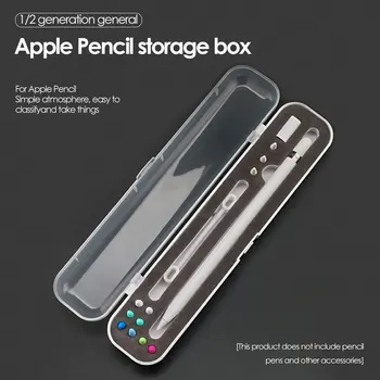 Apple lápiz portátil lápiz de la caja de almacenamiento de Apple lápiz 2 1 portable lápiz accesorios caja de plástico duro de la cubierta