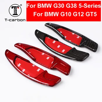 Coche Estilo Real de Fibra de Carbono, Volante Paddle Shift Extensión de la palanca de cambios Para el NUEVO BMW serie 5 G30 G38 7 de la serie G10 G12 GT5
