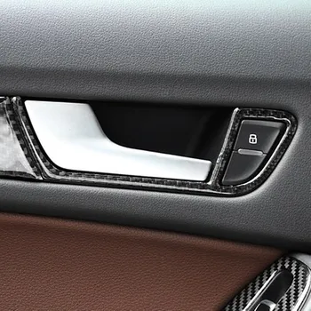Sansour Para Audi A4 B8 A5 2009-16 Coche de estilo de la Ventana de la Torre de Control de la Ventana de Marco de Cambiar la Decoración Apoyabrazos Panel de Cubierta de Pegatinas de Recorte