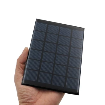 6V 333mA Epoxi de Silicio Policristalino de BRICOLAJE de la Batería 2Watt 2W Panel Solar de Potencia Estándar de Carga de Módulo Mini de la Célula Solar de juguete