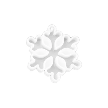 Navidad, Copo de nieve, Ornamento Molde de Silicona Suave Clara de Moldes para Resina UV de Artesanía de Invierno Adorno de BRICOLAJE Colgantes de la Joyería