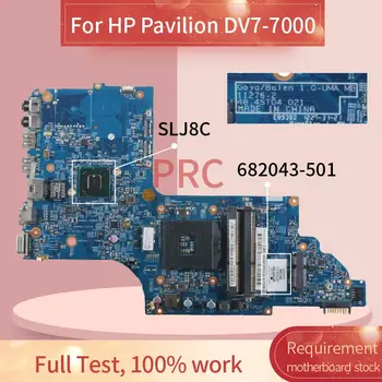 682043-501 682043-601 Para HP Pavilion DV7-7000 Portátil de la placa base 11276-2 SLJ8C DDR3 Placa base