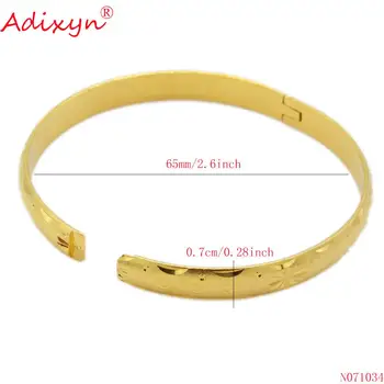 Adixyn 4pcs/lot (se puede abrir) África brazalete/Pulsera de la Joyería de Oro de Color de Cobre Brazalete de Novia de la Boda Regalos de N071034