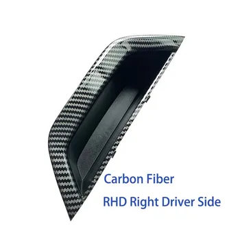 Nuevo LHD RHD Interior de la Puerta de Fibra de Carbono Tire de la Manija Apoyabrazos de la Cubierta del Panel Para BMW X3 X4 F25 F26 2010-2016