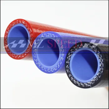 14m m 3 capas de Poliéster de 1 Metro de Silicona Manguera Recta azul rojo tubo del gel de silicona Para el Coche de motor Universal de Alta temperatura del tubo