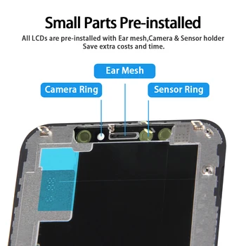 AAA+++ Incell el de los Píxeles Muertos Para iPhone XS LCD Con 3D Sustitución de Pantalla Táctil Digitalizador Asamblea Perfecto Repair