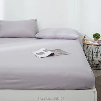 1pcs poliéster sólido colchón de la cama cubierta con cuatro esquinas y banda elástica y hojas de mayorista