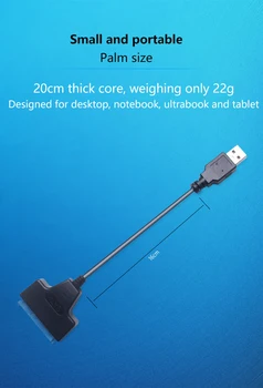 USB3.0 unidad fácil de línea USB3.0 para la conexión sata de 2,5 pulgadas disco duro cable de datos de stock