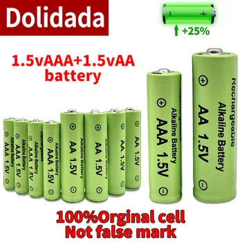 AA + AAA Nuevo de 1.5 V AA Alcalinas AAA Recargable de la Batería de 3000 3800mAh Antorcha Ver los Juguetes Reproductor de MP3 Reemplazar la Batería Ni-MH