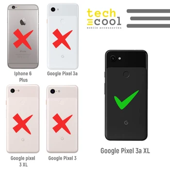 FunnyTech®funda de Silicona para Google Pixel 3a l XL frase Sigue tus sueños tricolor de fondo