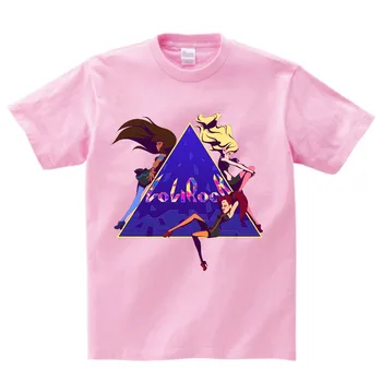 Los niños LoliRock Magical Girl Diseño de Camisetas Lindo de los Niños Tops Niños/Niñas casual Camiseta 3T-9T NN