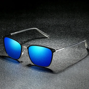 Frío Metal Gafas de sol Polarizadas Hombre Mujer UV400 Vacaciones al aire libre Tonos Clásicos de Italia Diseño de Aleación de Gafas de Sol Con Caja Libre