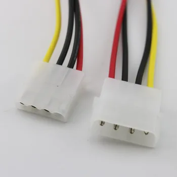 10pcs 50 cm/1.5 ft IDE de 4 PINES Molex Macho de Alimentación para LP4 conector Hembra Adaptador de Conector de la Extensión de Cable