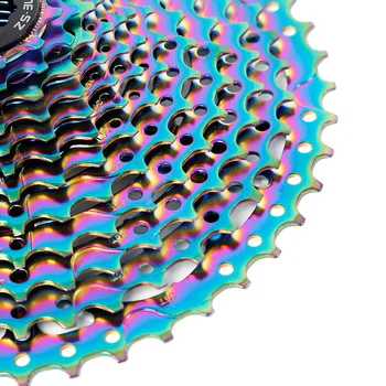 El SOL de las 12 de la Velocidad de 11-42/46/50 T CNC Amplia Relación de arco iris rueda Libre para el HG sistema de MTB Bicicleta de Montaña Ciclismo de Cassette de Piñones