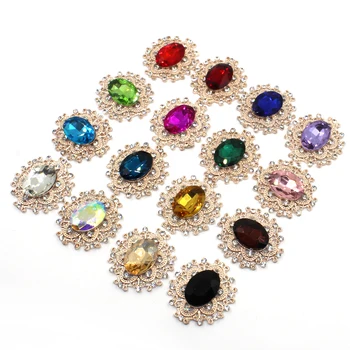 10 piezas de Aleación Colgante Adorno de diamantes de imitación de la Boda Decoración de la Joyería DIY Ropa los Accesorios del Teléfono Móvil
