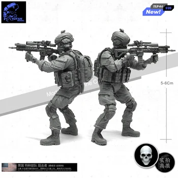 1/35 Figura de Resina Bloqueador Soldado Modelo Para las Fuerzas Especiales de Ee.uu. DIY Kit GK Modelo de auto-ensambladas Tlp-04