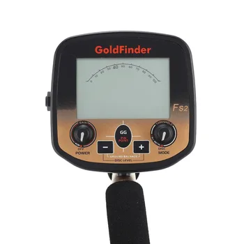 FS2 de la Pantalla LCD del Detector de Metales de Oro Subterránea Escáner Cazador de Tesoros Pinpointer dos bobinas de búsqueda opcional