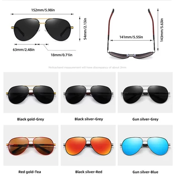 HINDFIELD los Hombres de la Vendimia de Aluminio de Gafas de sol Polarizadas Clásico de la Marca de gafas de Sol de Recubrimiento de Lente de Conducción Gafas Para los Hombres/las Mujeres