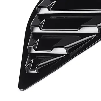 ABS Negro de Fibra de Carbono de Color de la parte Trasera del Panel Ventana Lado de las Rejillas de Ventilación de la Cubierta de la etiqueta Engomada de ajuste Para el Ford Focus ST RS Hatchback de 4 Puertas