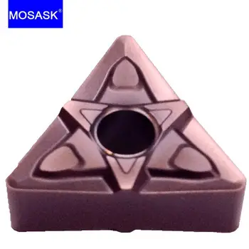MOSASK 10PCS TNMG Hoja de 1604 08 MF ZP1521 del Torno del CNC de Corte de Procesamiento de Acero Inoxidable Triángulo de Torneado de Plaquitas de metal duro