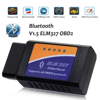 Bluetooth V1.5 OBD2 ELM327 Escáner Para Peugeot, Citroen, Renault, Skoda Cadillac Motor Lector de la Exploración de Diagnóstico Herramientas de PIC18F25K80