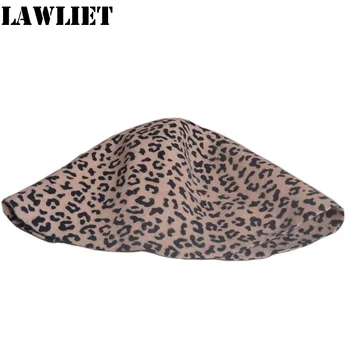 B088 Leopardo De Fieltro De Lana De Cono Campana Campana Sombreros Sombreros Tocados De Base De Bloque De