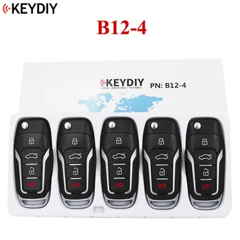 5 PCS, KEYDIY 3+1 Botones del Control Remoto Universal de la Clave de Serie B para KD-X2 KD MINI KD900 KD900+,URG200 , control Remoto para B12-4 F Estilo