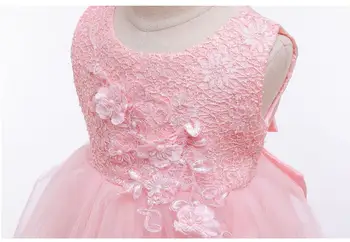 El verano de los Niños de Bebé de Niña de Princesa Vestido de flores de Tul Vestido de Fiesta para el Bebé de Un año Brithday Formal Vestidos de Trajes de Bebé